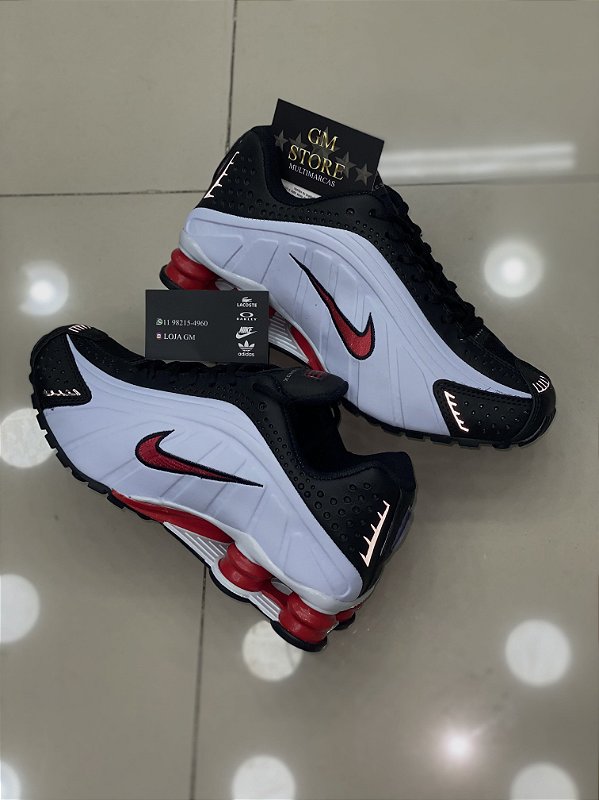 nike r4 vermelho e preto