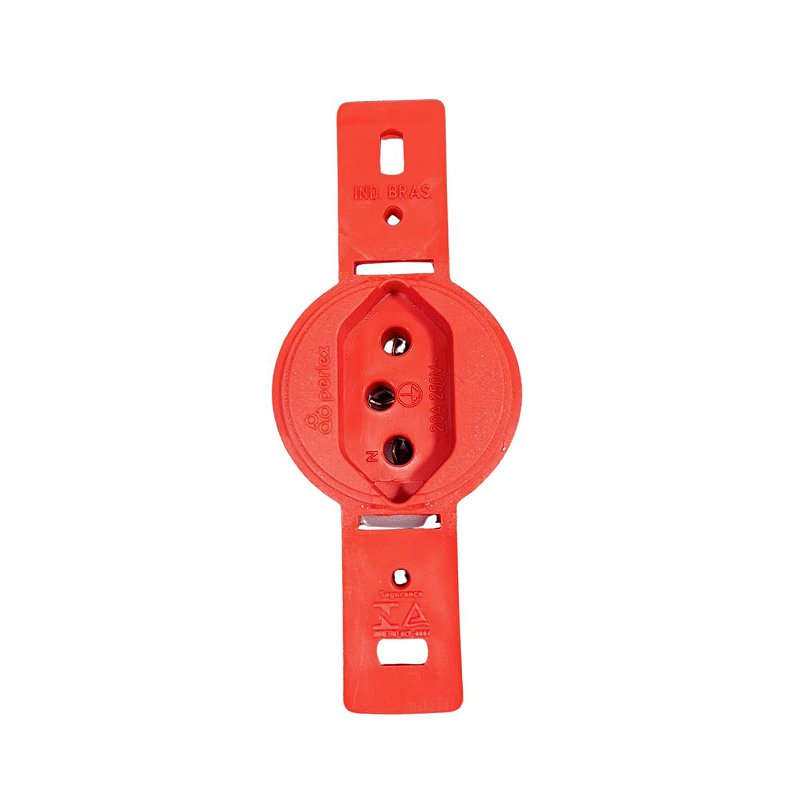 Perlex Tomada Redonda 20A s/ Placa Vermelha Perlex - Eletro Center - Materiais ...