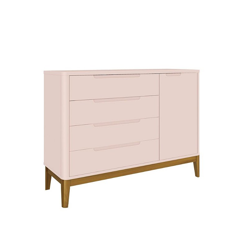 Cômoda Sapateira Boom Classic Reller 159 Rosa Fosco - Lojão do Baixinho ...