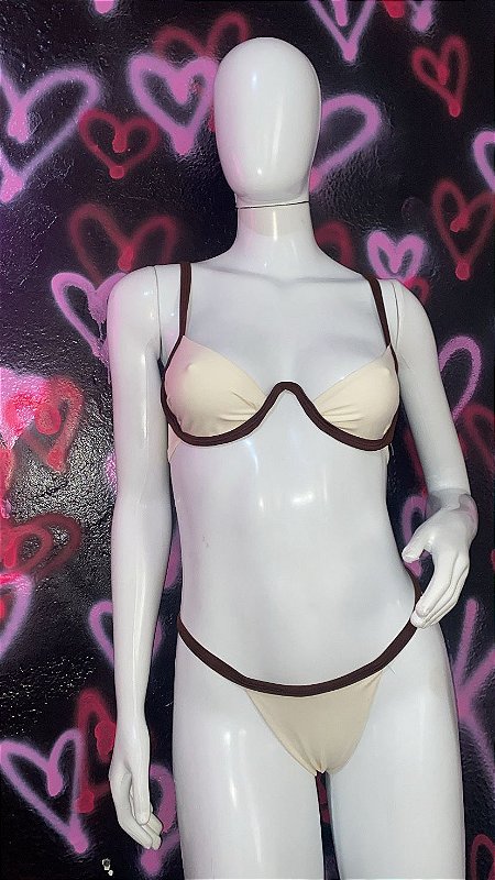 BIQUÍNI CLASSY off com marrom