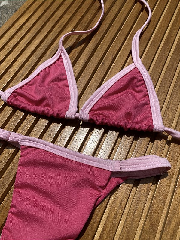 LIVE biquiní MAQUINHA ROSA COM ROSA CLARO