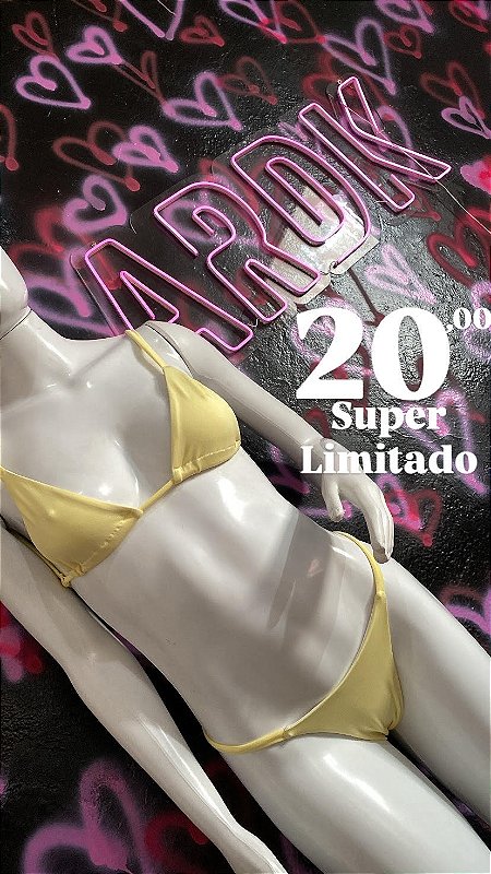 LIVE biquiní tally AMARELO MANTEIGA
