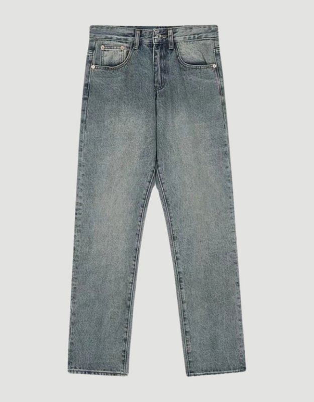 Calça Jeans Baggy Oversized Preta com Efeito Fumaça - NOISER