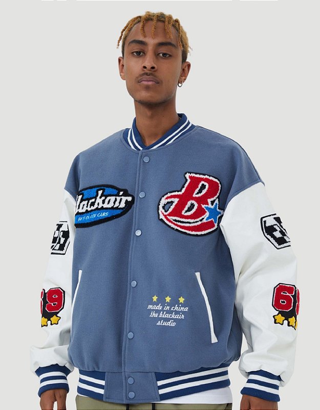 Jaqueta Bomber College Oversized Full Stamped NOISER StreetFashion