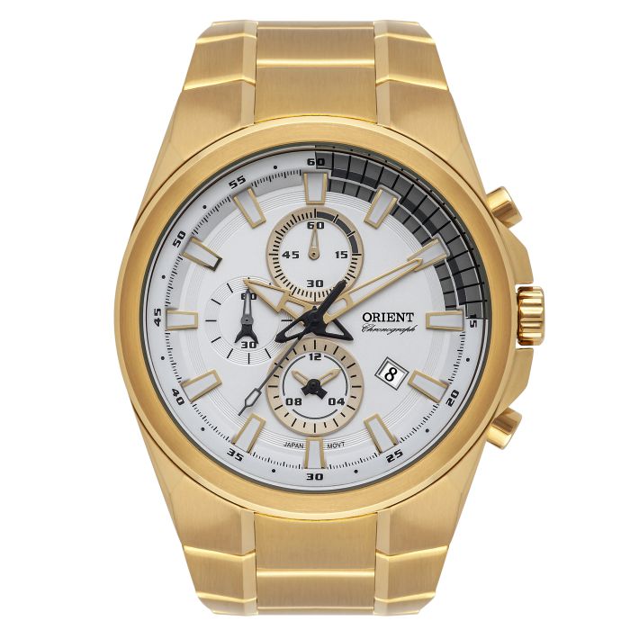 Relógio Orient Sport Masculino Cronógrafo MGSSC042 Dourado