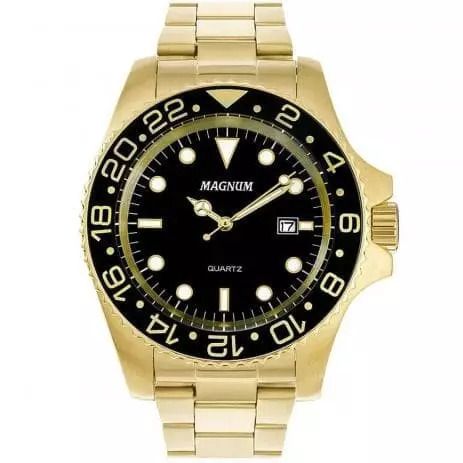 Relógio Masculino Magnum Ma32934u Dourado