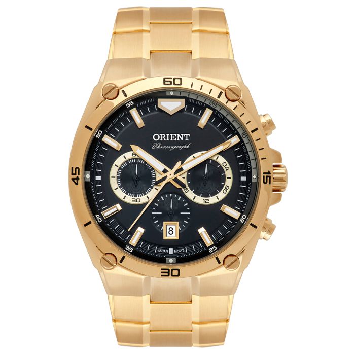 Relógio Orient Sport Masculino Clássico MGSSC030 Dourado