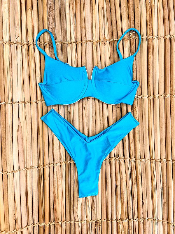 Biquíni Júlia Azul Turquesa