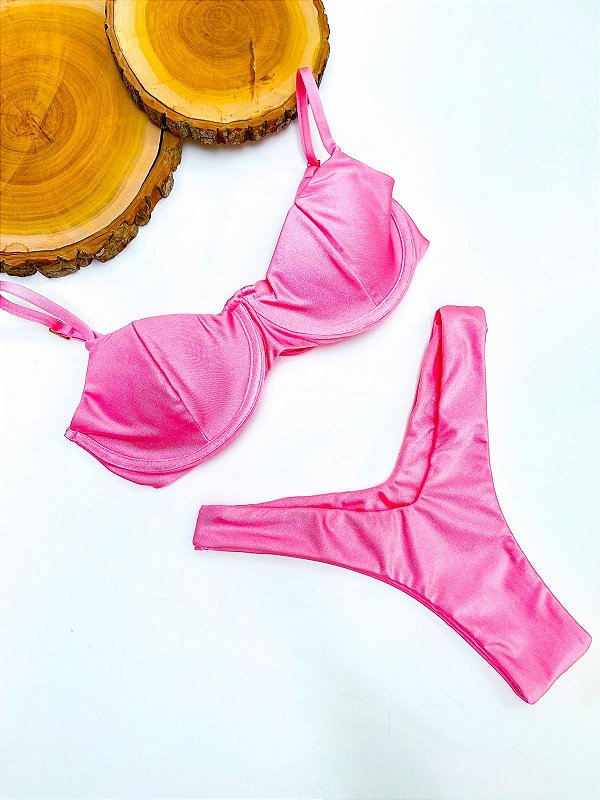 Biquíni Bia Rosa Brilho