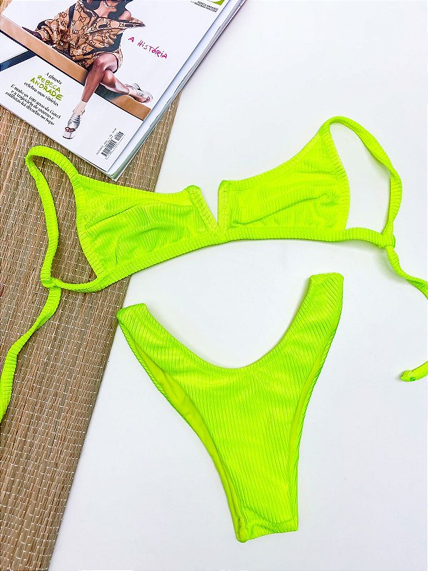 Biquíni Michelli Amarelo Neon