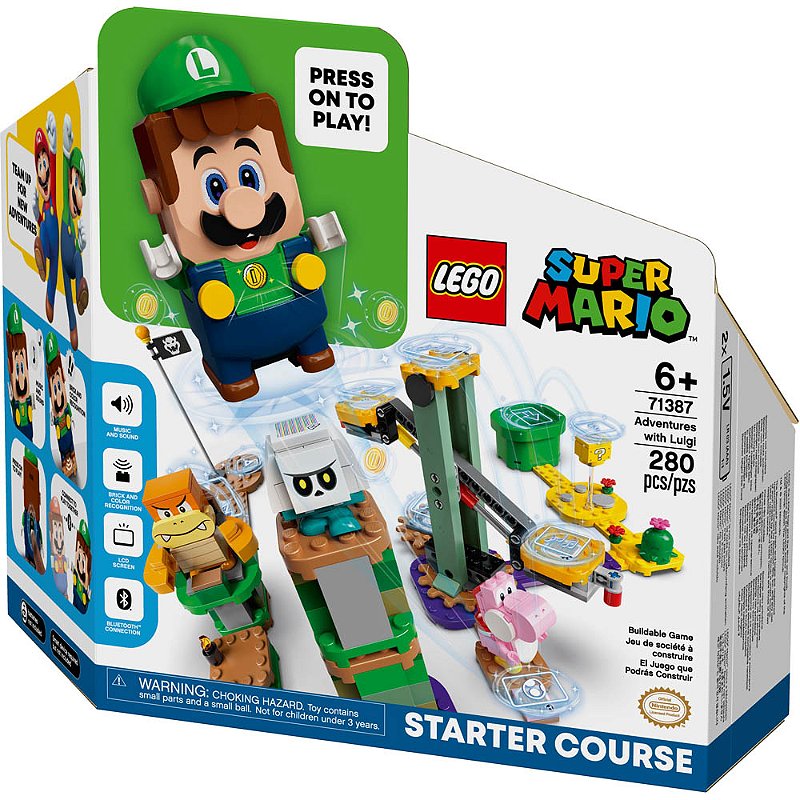 Lego Super Mario Aventuras Com Luigi - Pacote Inicial 71387 - Datez