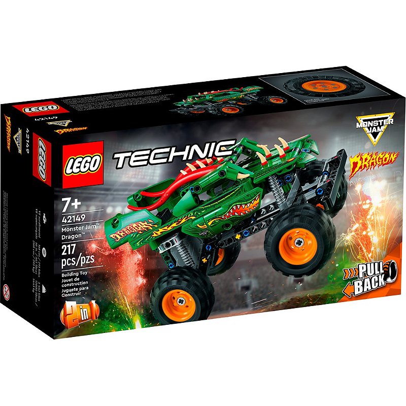 Lego Technic Monster Jam Dragon 42149 217pcs - Datez