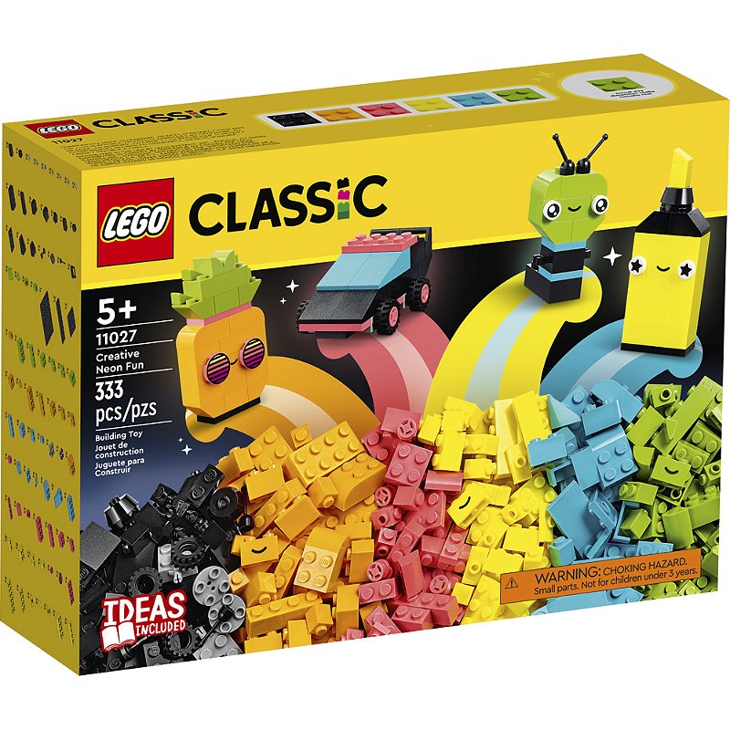 Lego Classic Diversão Neon Criativa 11027 com 333pcs - Datez