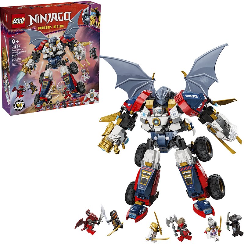 Lego Ninjago Robo Combinado do Zane 71834 com 1187pcs - Datez