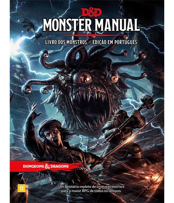 D&D: Monster Manual - Livro dos Monstros - Gruta BSB - Board Games