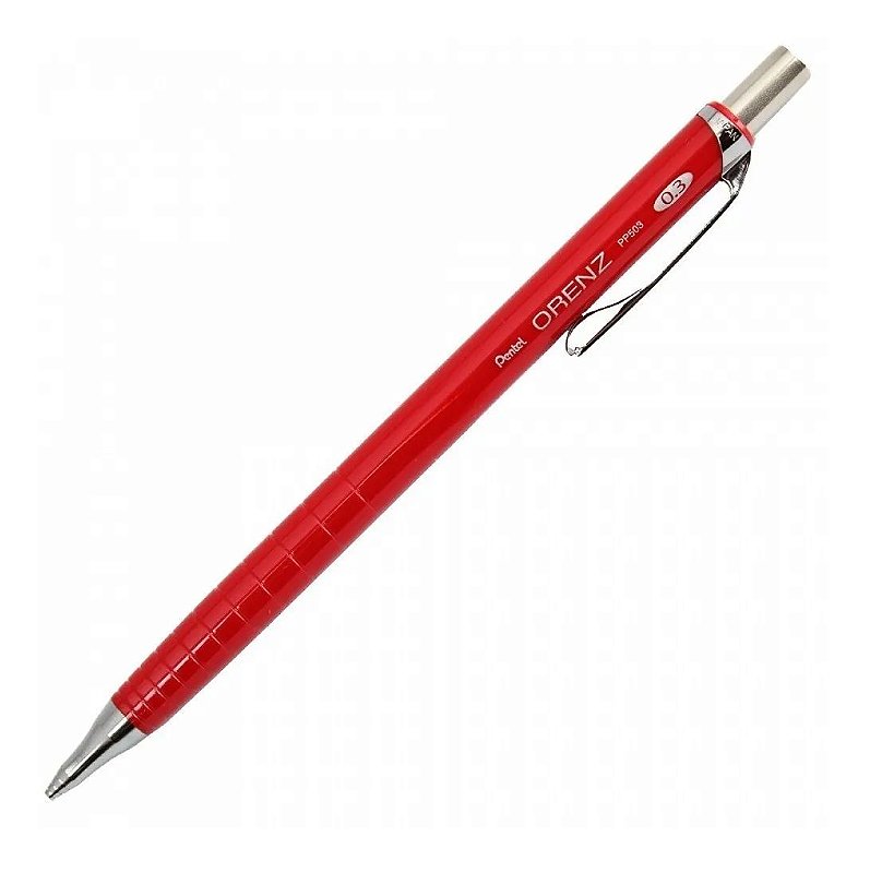 Lapiseira Tecnica Orenz Pentel PP503 0,3mm - Vermelha - FUNPAPER