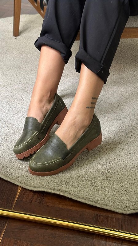 MOCASSIM THUNDER VERDE ESTONADO