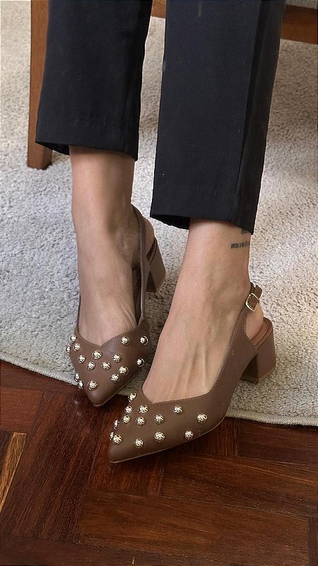 SLINGBACK ELLIOT CARAMELO