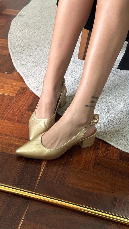 SLINGBACK FERNIE DOURADO
