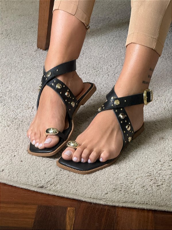 RASTEIRA MALTA DETALHE METAL PRETA