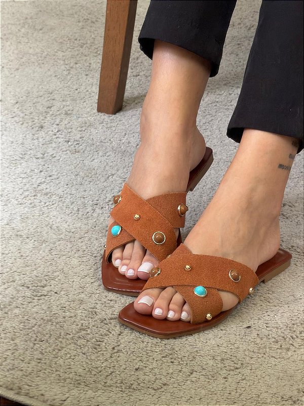 RASTEIRA DACOTA CAMURÇA TERRACOTA