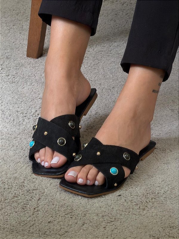 RASTEIRA DACOTA CAMURÇA PRETA