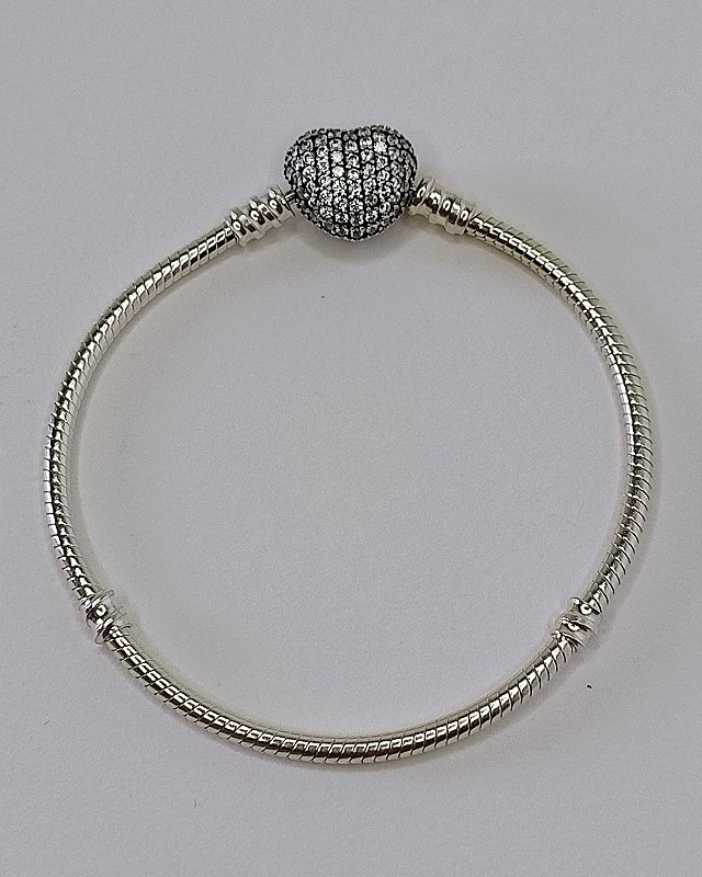 Pulseira para berloques em Prata 925