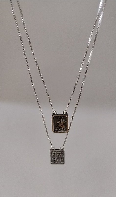 Escapulário de São Jorge PRATA 925