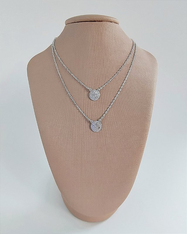 Escapulário de São Bento em Prata 925