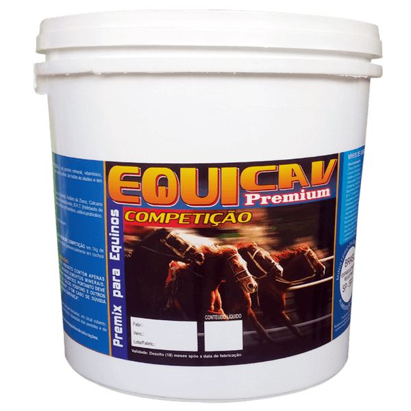 Equicav Competição para equinos, cromo, selênio, vitamina E, creatina