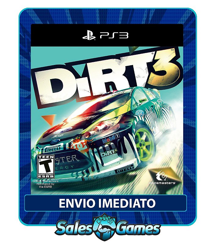 Dirt 3 - Ps3 - Midia Digital - Sales Games