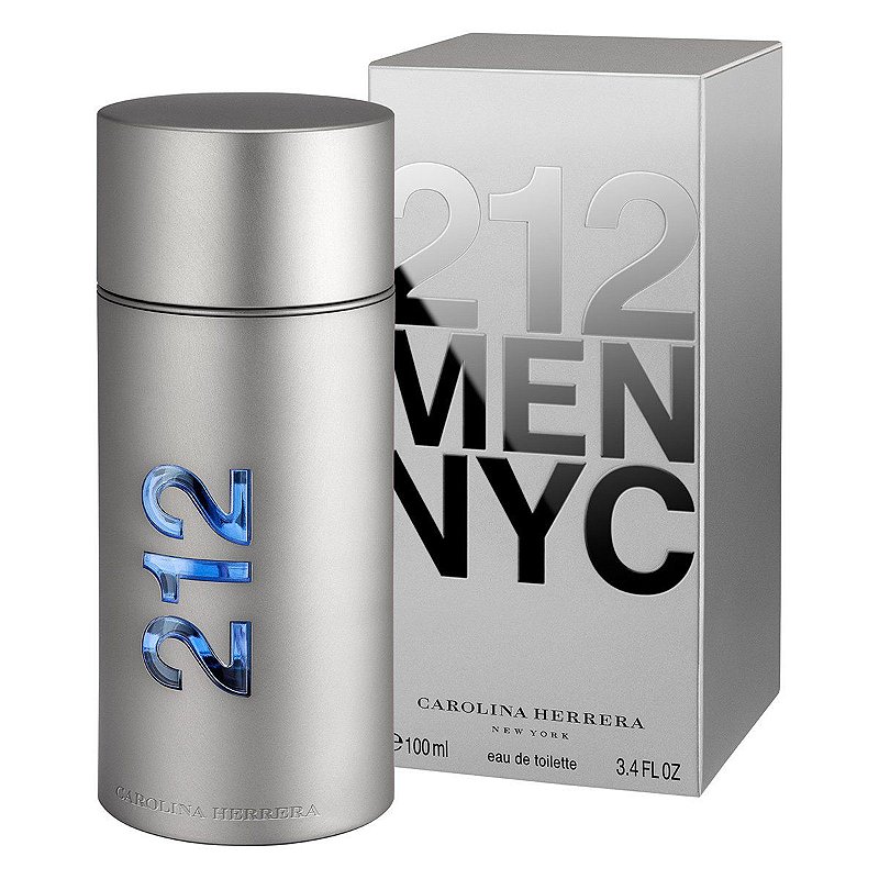 Perfume Carolina Herrera 212 MEN NYC Masculino Eau de Toilette 100 mL -  Lucstore Imports