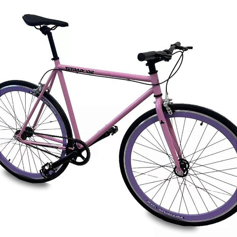 Bicicleta Fixa 700 Tetrapode Fixed Gear 2024 - Rosa e Lilás