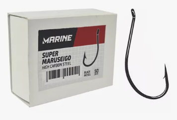 Anzol Super Maruseigo Nº 30 Black Nickel - Marine- 50 Peças