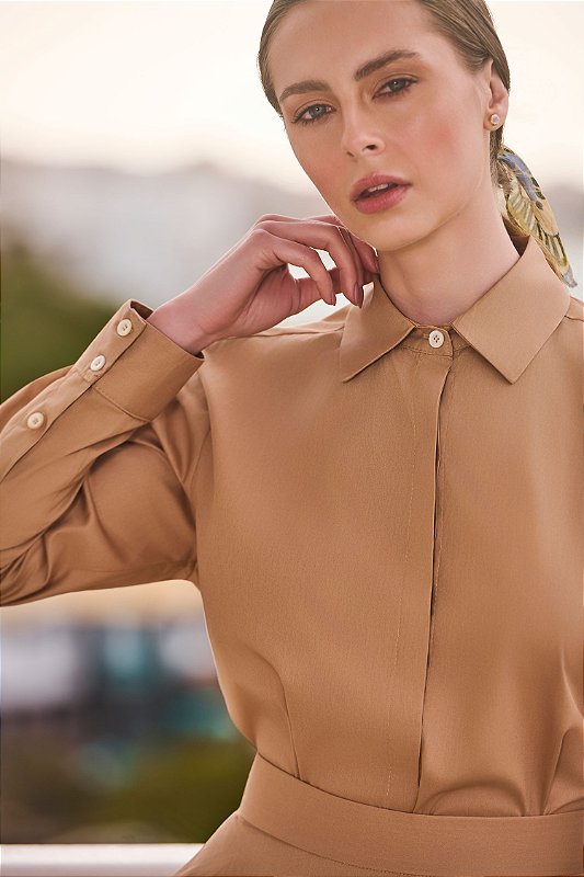 CAMISA CLÁSSICA CAPPUCCINO