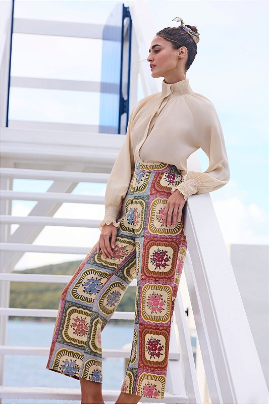 CALÇA MAYRA AZULEJO