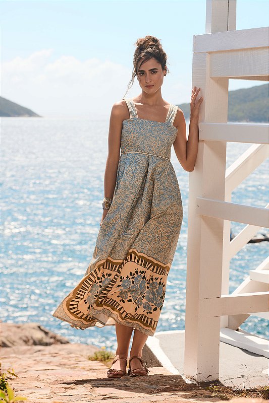VESTIDO BIBI LENÇO AZUL
