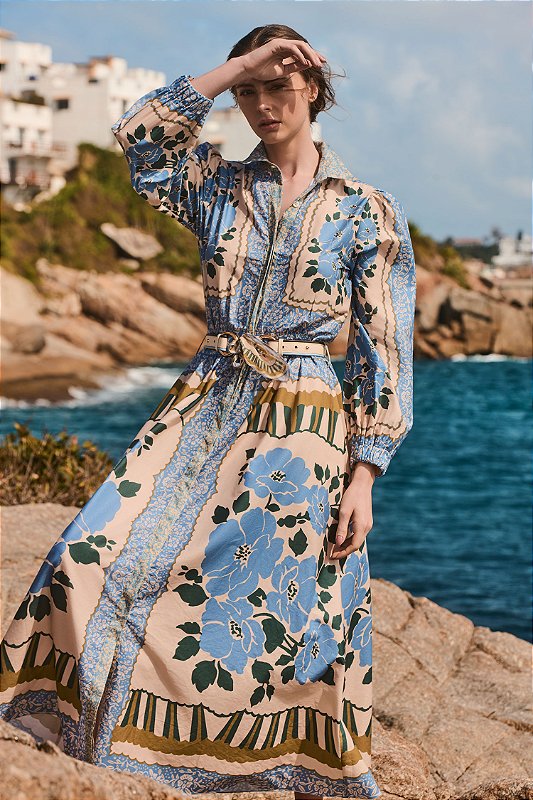 VESTIDO CHEMISE LUIZA LENÇO