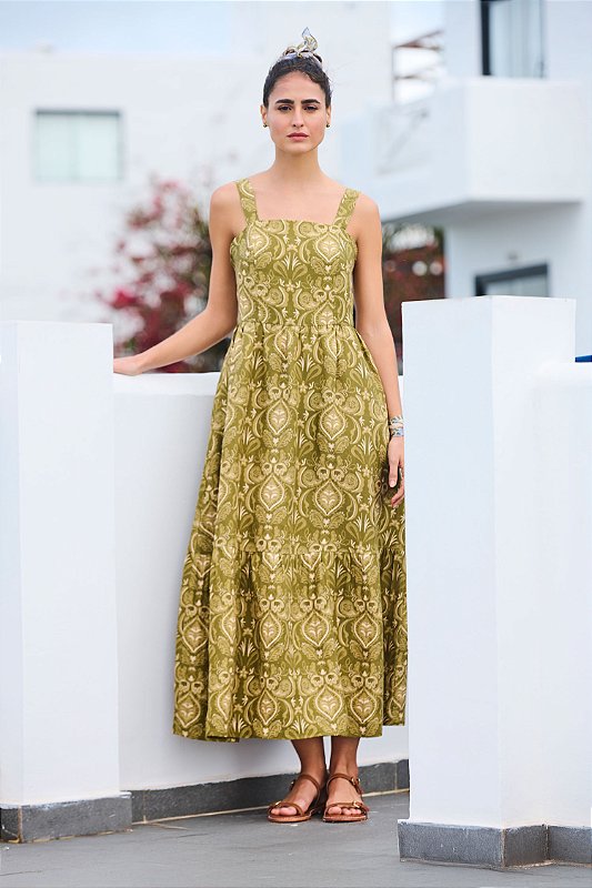 VESTIDO KALAN PISTACHE