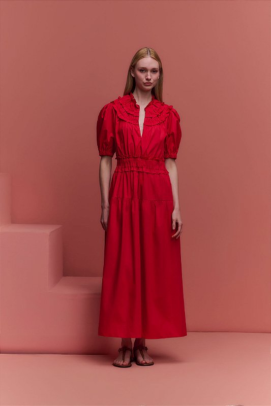 VESTIDO TETÊ VERMELHO