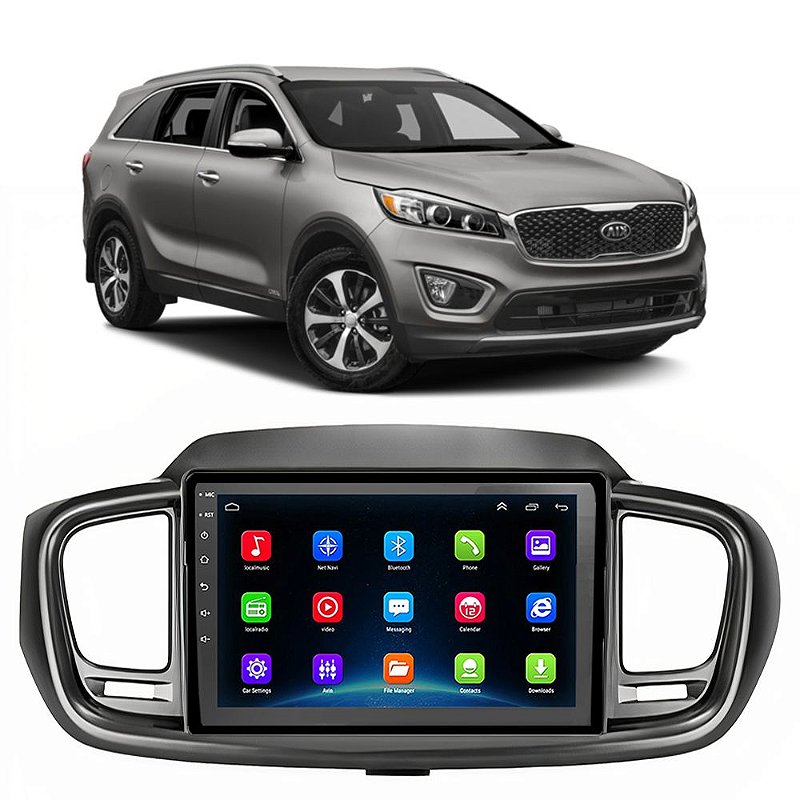 Kit Multimídia Kia Sorento 2016 a 2020 Tela 9 Polegadas GPS - Ecarshop