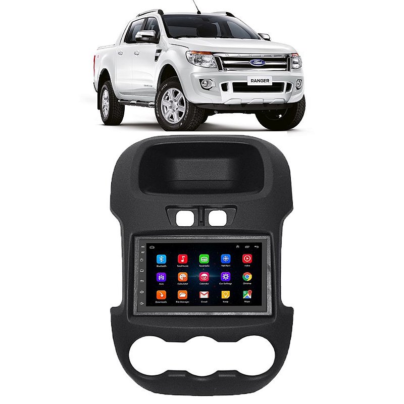 Kit Central Multimídia Android Ford Ranger 2012-2017 - GPS, TV Online ...