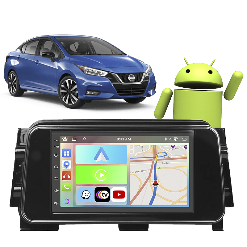 Kit Multimídia Carplay Android Auto Versa 2021-2023 7" Polegadas - Ecarshop