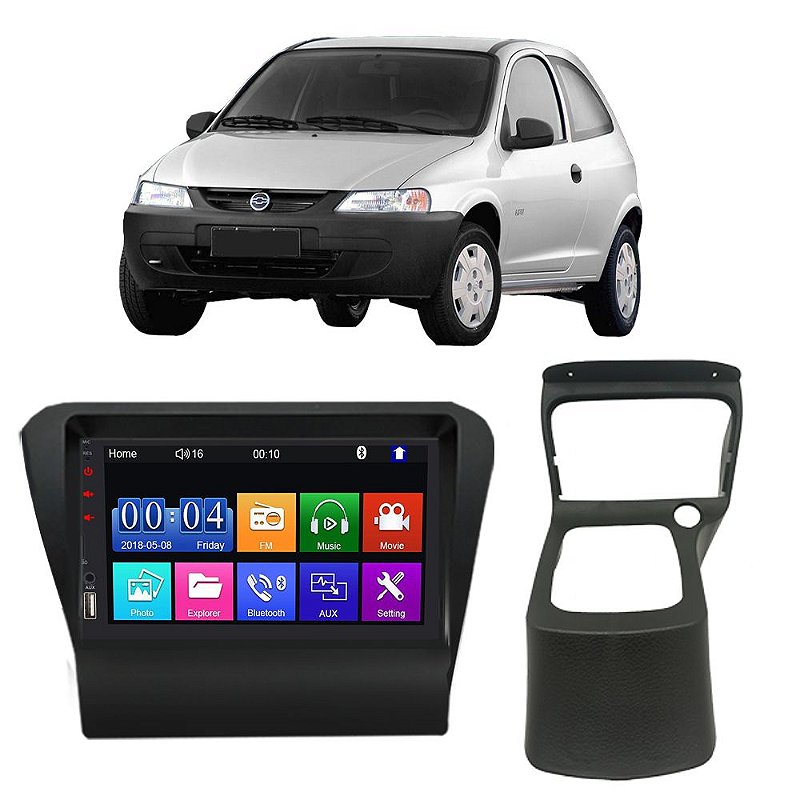 Kit Multimídia MP5 Chevrolet Celta 2000-2005 Tela 7 - Ecarshop