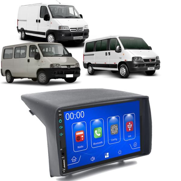 MP5 7 Polegadas CarPlay Android Auto Fiat Ducato 2006-2015 + Câmera ...