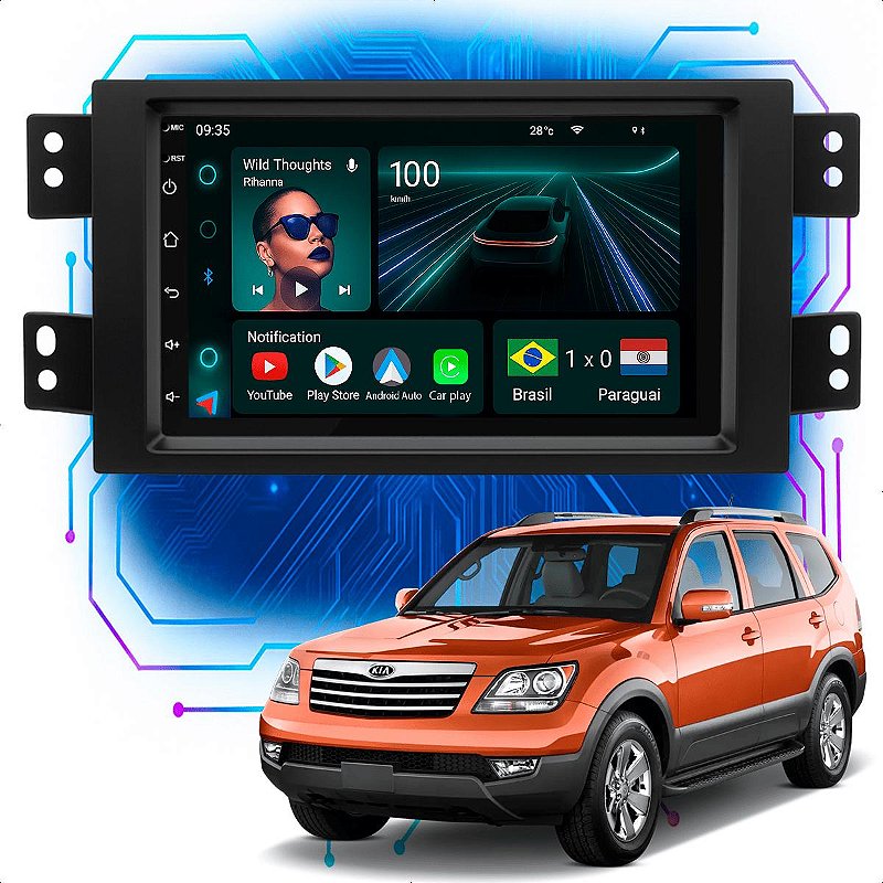 Central Multimídia Mohave 2009 a 2017 CarPlay Android Auto GPS 7 ...