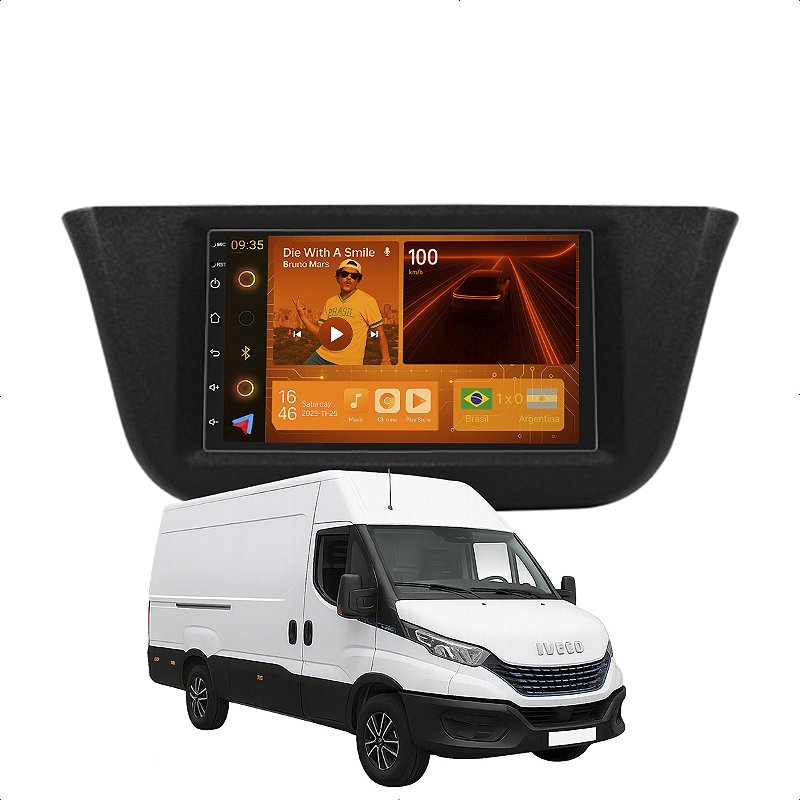Central Multimídia Daily 2020 a 2023 CarPlay Android Auto 7” GPS - Ecarshop