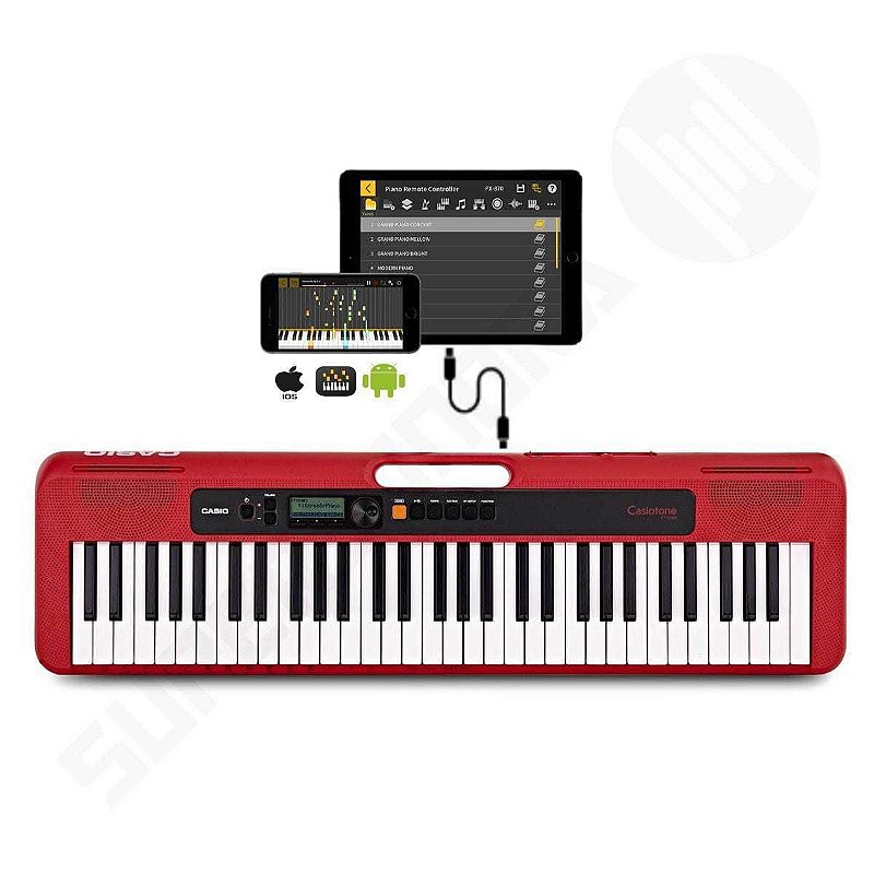 Teclado Casio CTS200 Vermelho - Super Sonora - Super Sonora
