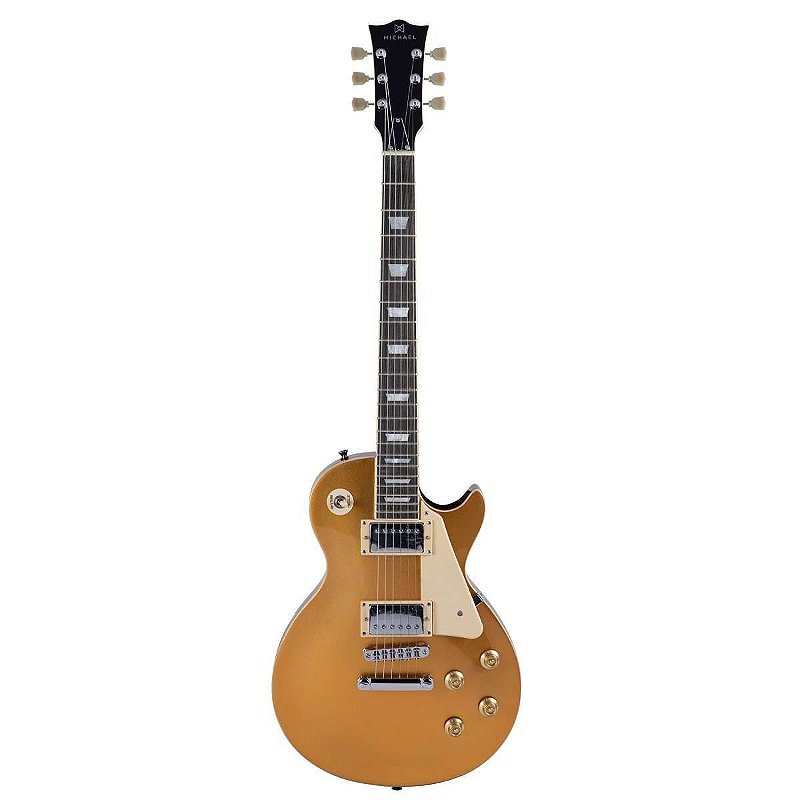 Guitarra Les Paul Michael Dourada Strike GM750N - Super Sonora