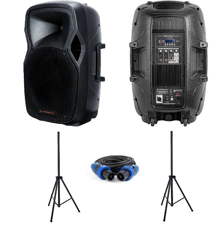 Caixa de Som Ativa + Passiva Hayonik CPA 15600L Ativa 600 Watts